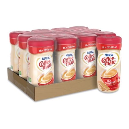 Nestle Coffee mate Non-Dairy Powdered Creamer, Original, 11 oz Canister, 12/Carton 55882